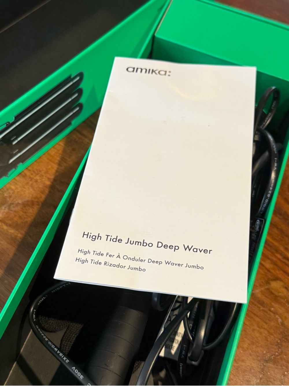 Amika 3-Bar High Tide Jumbo Deep Hair Waver in Black - Picture 5 of 5